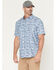 Image #2 - Ariat Men's Rebar Made Tough VentTEK Short Sleeve Button-Down Stretch Work Shirt, Blue, hi-res