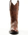 Image #4 - Tony Lama Men's Quivera Western Boots - Round Toe, Cognac, hi-res