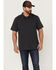 Image #1 - Brothers and Sons Men's Solid Slub Short Sleeve Polo Shirt , Charcoal, hi-res