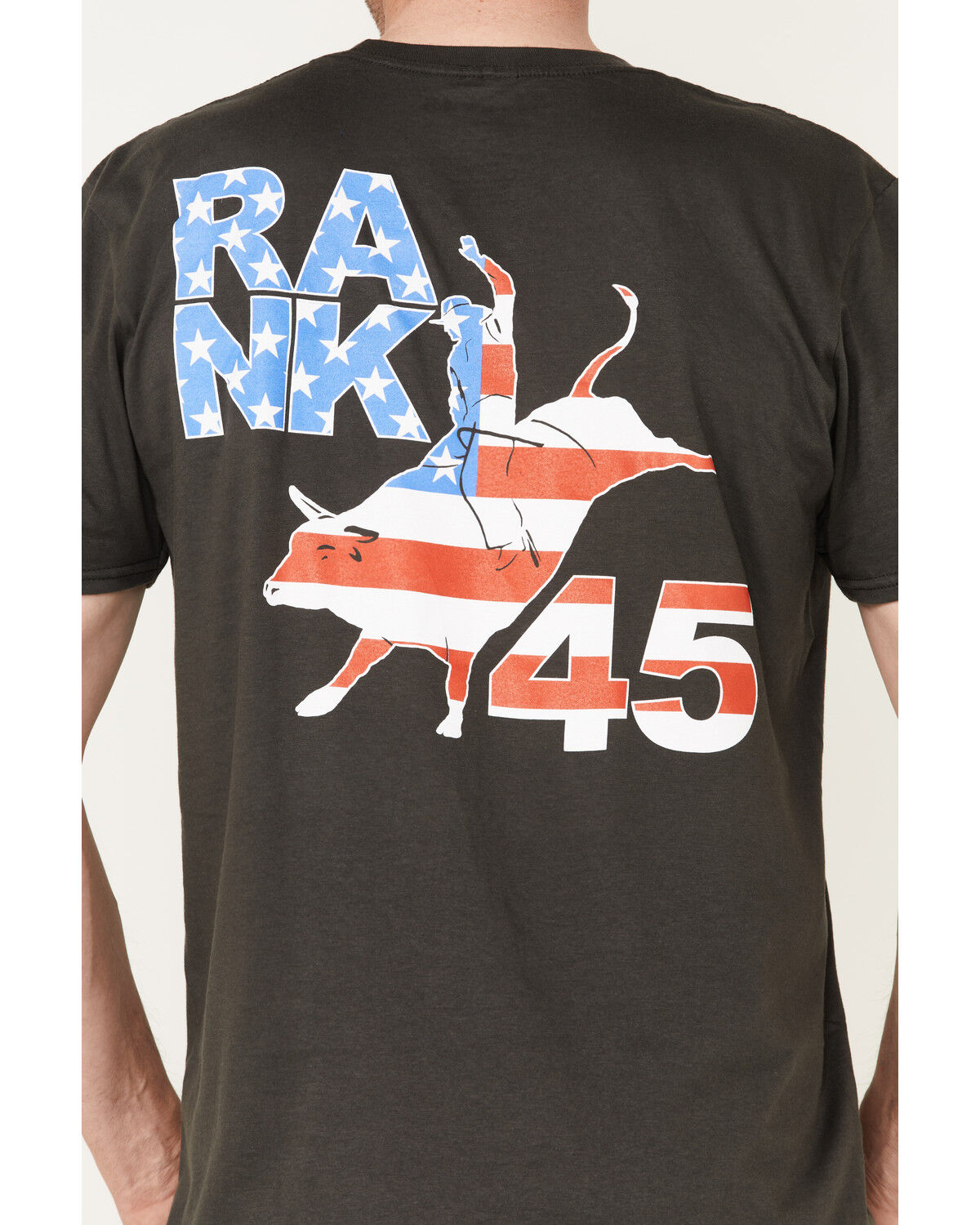 Image #3 - RANK 45® Men's Ride Or Die Stars & Stripes Graphic Short Sleeve T-Shirt, Grey, hi-res