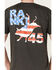 Image #3 - RANK 45® Men's Ride Or Die Stars & Stripes Graphic Short Sleeve T-Shirt , Grey, hi-res