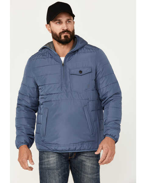 Brothers and Sons Men's Calhoun Anorak Insulated Hooded Jacket, Indigo, hi-res