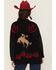 Image #4 - Rodeo Quincy Women's Horse Rose Cardigan, Black, hi-res
