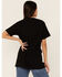 Image #4 - Ali Dee Women's Chase Whiskey Not Cowboys Graphic Tee, Black, hi-res
