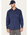 Image #2 - Hawx Men's Twill Western Snap Work Shirt, Dark Blue, hi-res