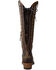 Image #5 - Lane Women's Lexington Knee High Corset Western Boots - Snip Toe, Cognac, hi-res