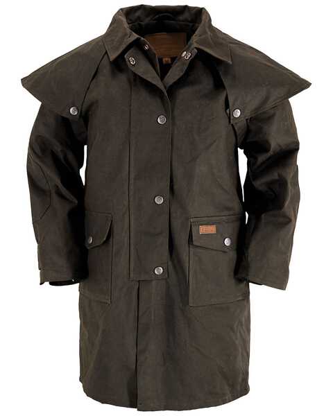 Image #1 - Outback Trading Co. Boys' Cotton Oilskin Duster, Brown, hi-res