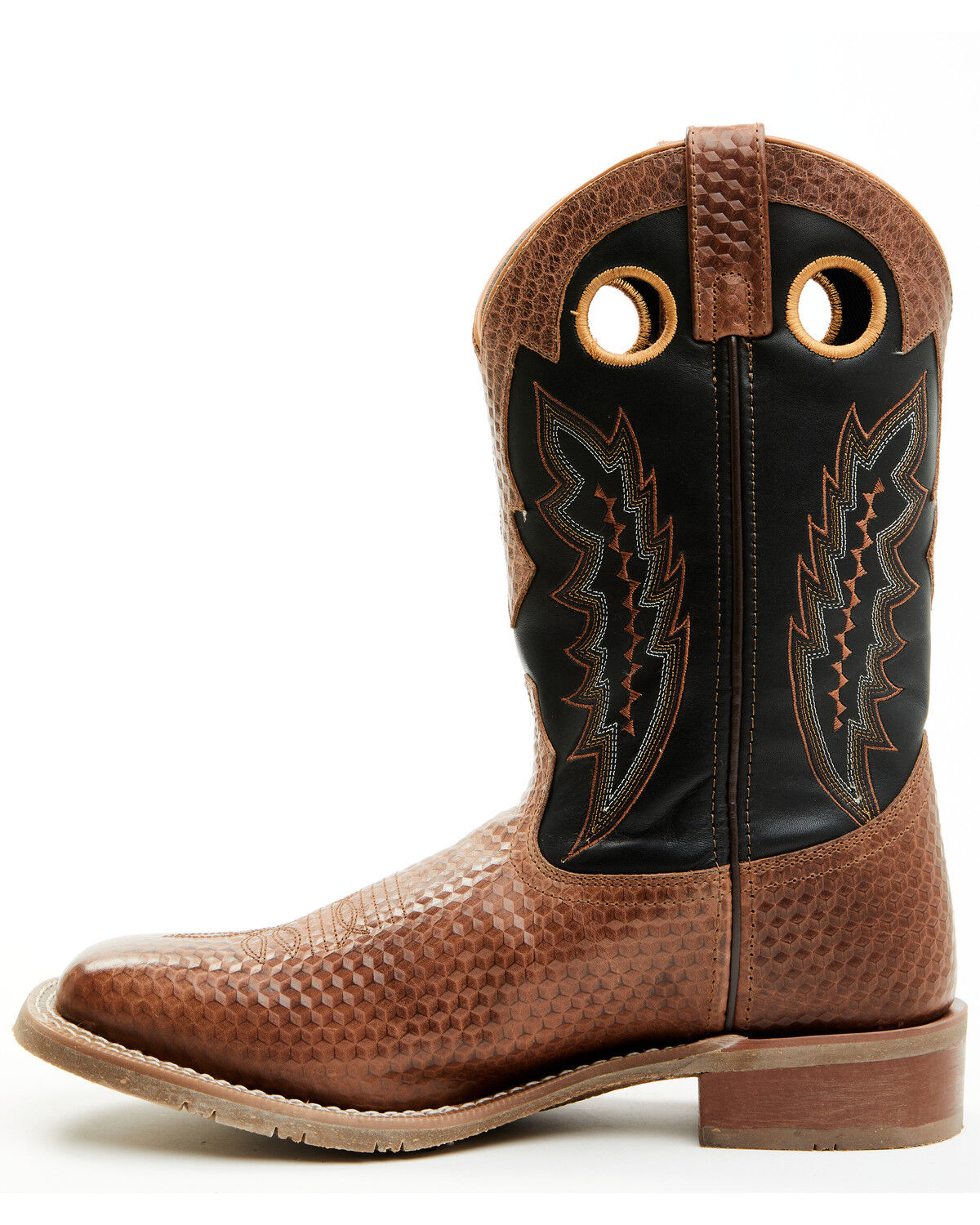 Image #3 - Laredo Men's 11" Western Boots - Broad Square Toe, Black, hi-res