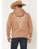 Image #1 - RANK 45&reg; Men's Desert Steer Embroidered Hooded Sweatshirt, Tan, hi-res