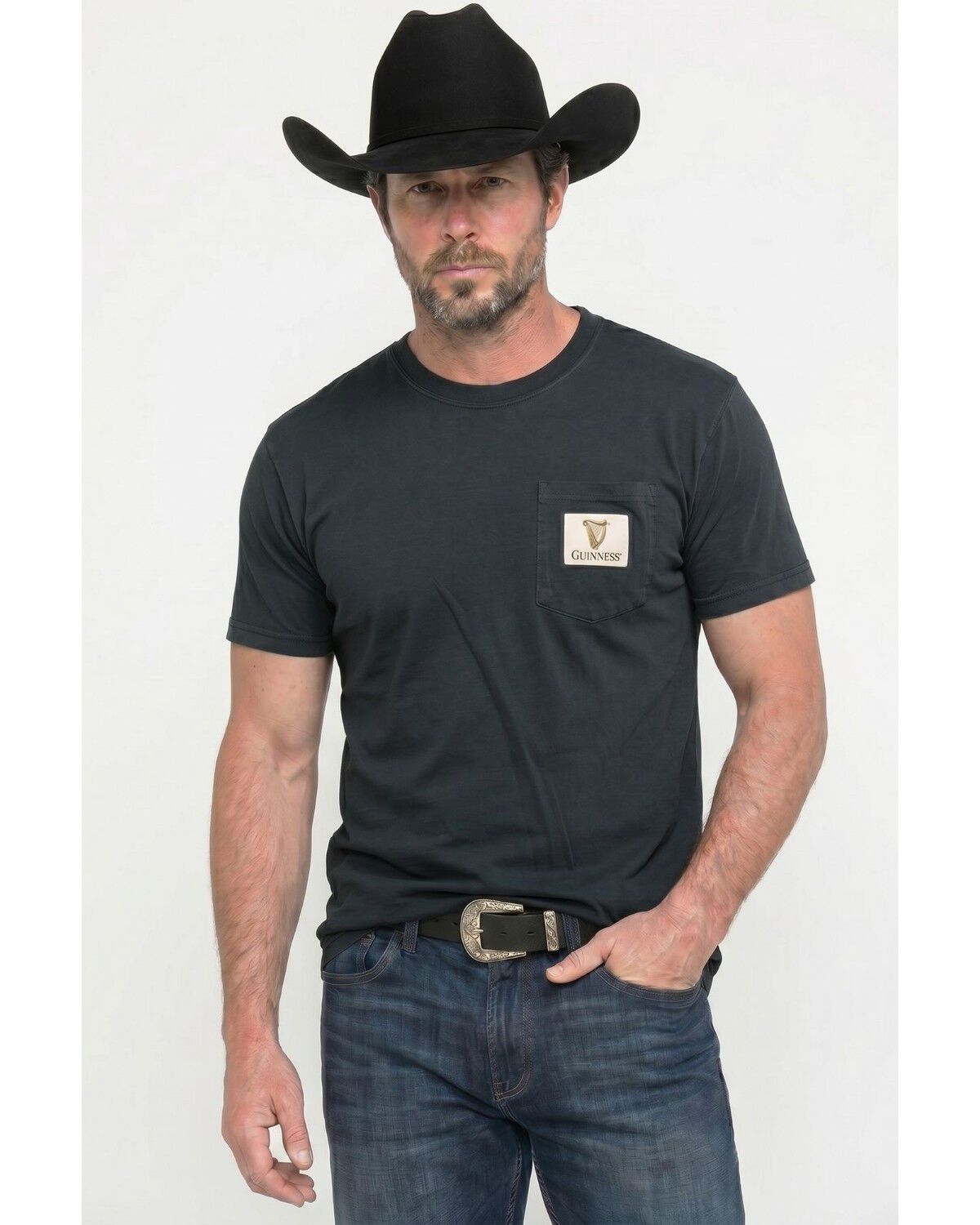 Changes Men's Guinness Short Sleeve Graphic Pocket T-Shirt, Black, hi-res