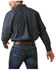 Image #2 - Ariat Men's FR Wales Printed Long Sleeve Button-Down Stretch Work Shirt, Black, hi-res