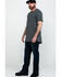 Image #6 - Hawx Men's Pocket Henley Short Sleeve Work T-Shirt - Tall , Charcoal, hi-res