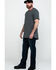 Image #6 - Hawx Men's Pocket Henley Short Sleeve Work T-Shirt - Tall, Charcoal, hi-res