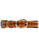 Image #2 - Myra Bag Whizter Hand-Tooled Beaded Dog Collar, Brown, hi-res