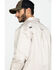 Image #5 - Hawx Men's Khaki Stretch Twill Long Sleeve Work Shirt , Beige/khaki, hi-res