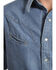 Image #2 - Schaefer Men's Vintage Chisholm Long Sleeve Denim Work Shirt, Denim, hi-res