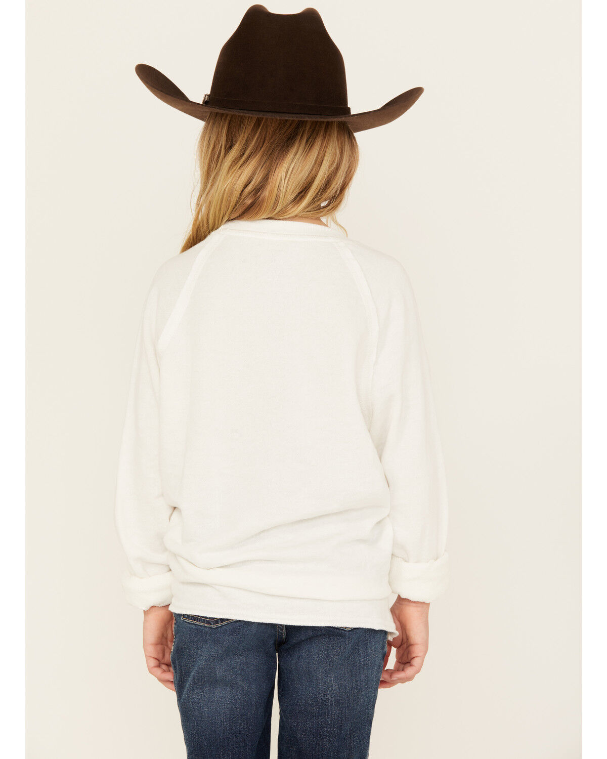 Image #4 - Buttercup Girls' Howdy Y'all Embellished Long Sleeve Shirt, White, hi-res
