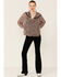 Image #4 - Lovestitch Women's Black Orchid Long Sleeve Lace Trim Peasant Blouse, Lavender, hi-res