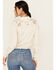 Image #4 - Idyllwind Women's Jessamin Embellished Long Sleeve Tie-Front Snap Western Shirt, Ivory, hi-res