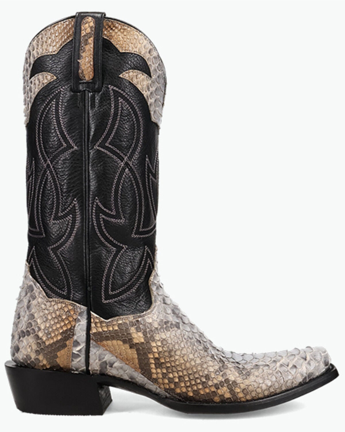 Dan Post Men's Exotic Python Western Boots - Snip Toe, Grey