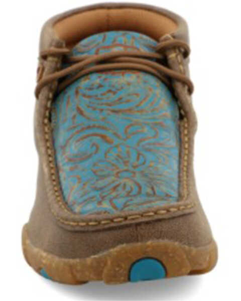 Image #2 -  Twisted X Women's Tooled Chukka Driving Mocs, Brown, hi-res
