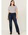 Image #1 - Levi's Women's High Rise 725 Dark Horse Bootcut Jeans - Plus, Blue, hi-res