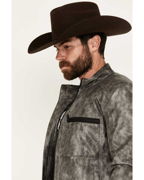 Image #2 - Cody James Men's Backwoods 2.0 Leather Jacket - Tall, Charcoal, hi-res
