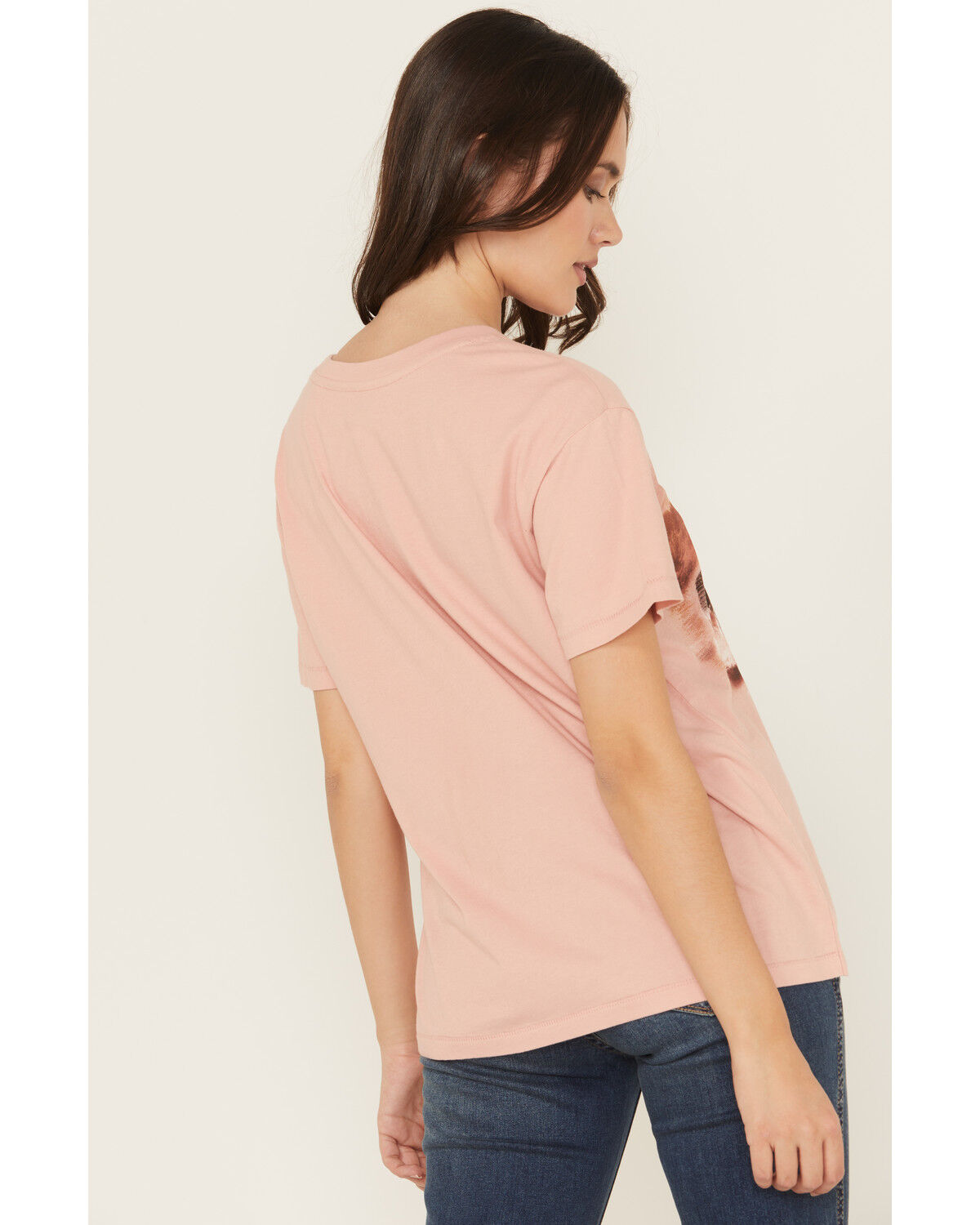 Image #4 - Shyanne Women's Running Horses Short Sleeve Graphic Tee, Light Pink, hi-res