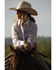Image #2 - Cowboygirl by Jenna Paulette Women's Wallpaper Print Long Sleeve Pearl Snap Western Shirt, Lavender, hi-res