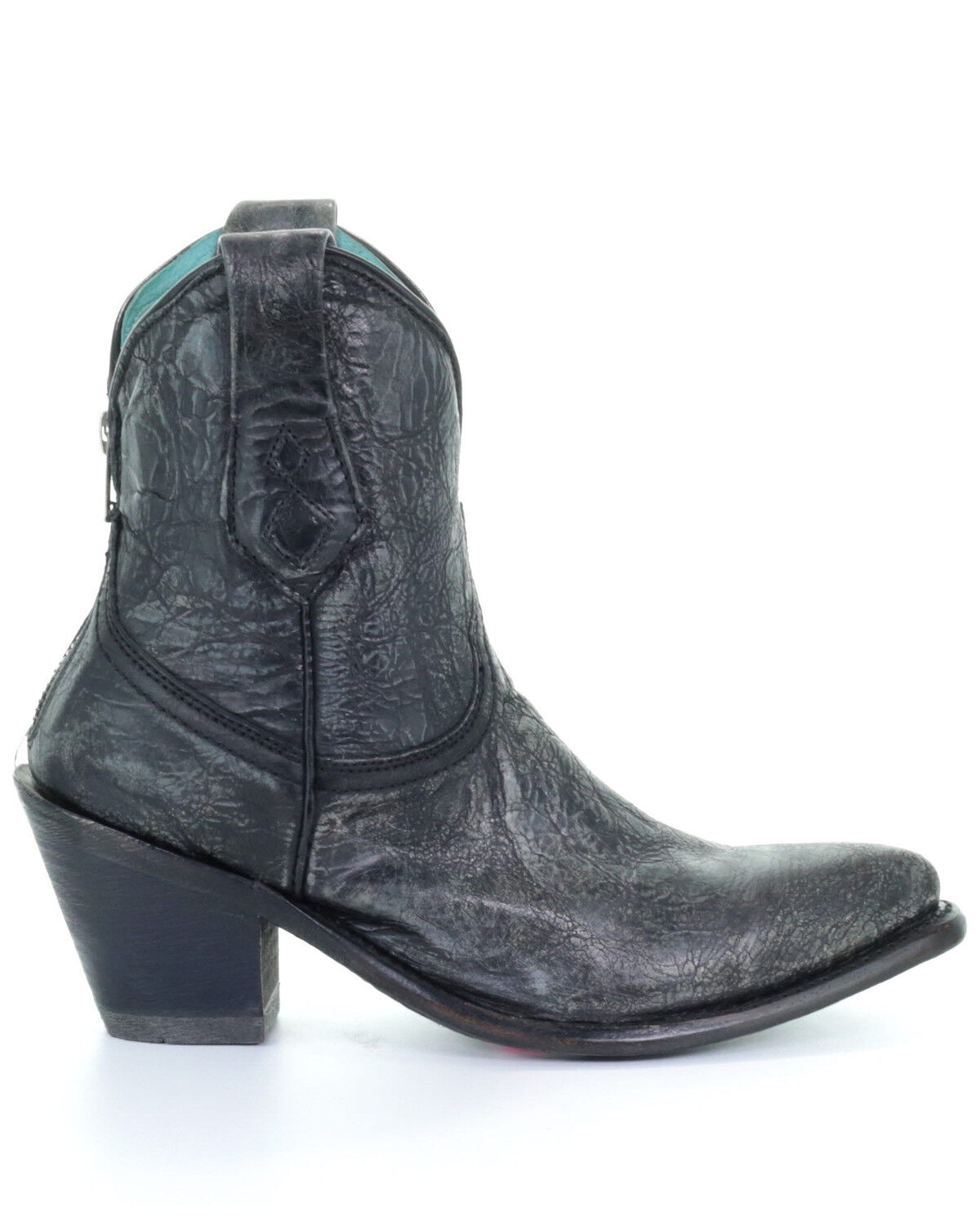 black cowboy booties womens