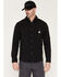 Image #1 - Carhartt Men's Force&reg; Sun Defender&trade; Relaxed Fit Lightweight Long Sleeve Button-Down Work Shirt, Black, hi-res