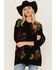 Image #1 - Show Me Your Mumu Women's Rose Print Sweater, Black, hi-res