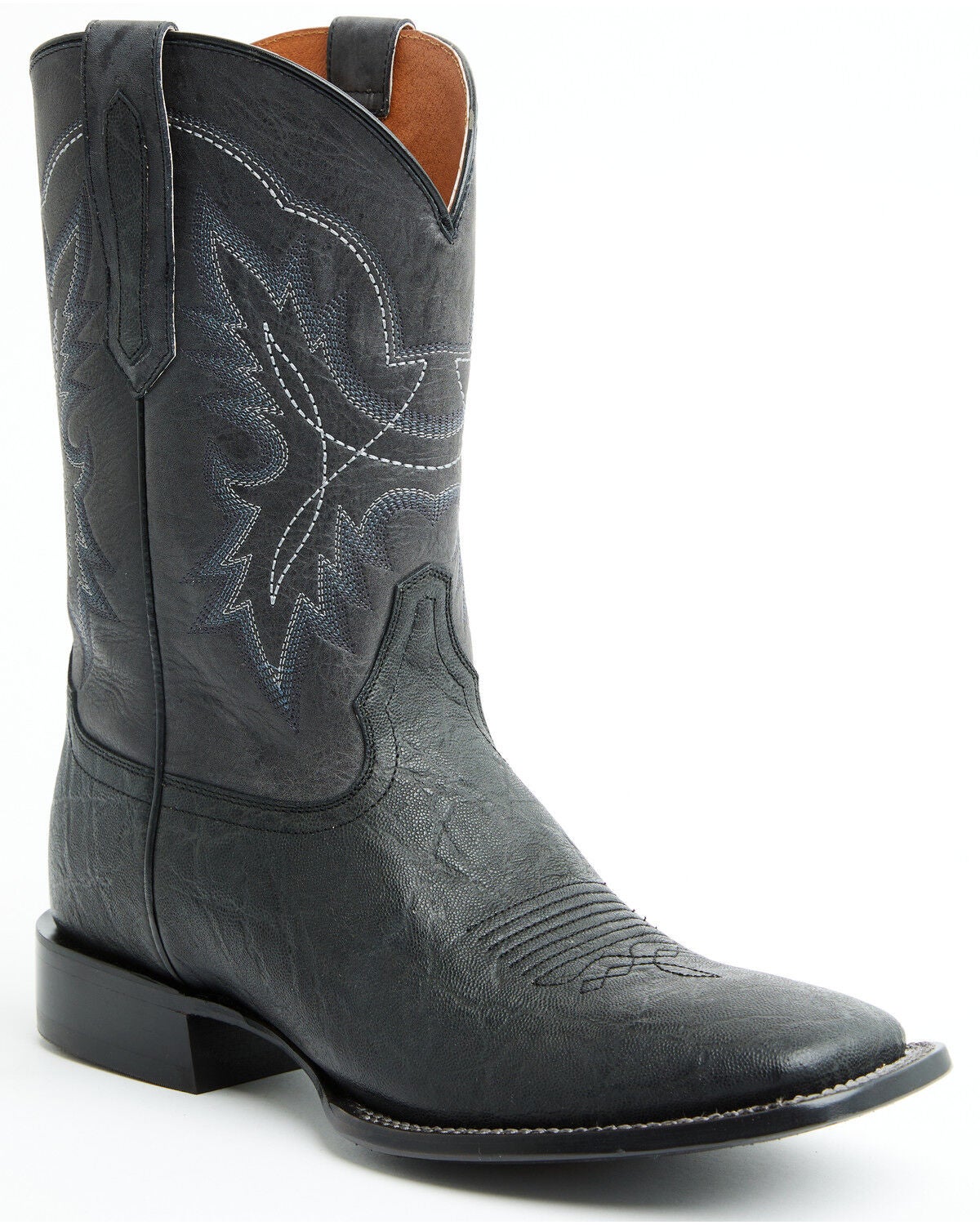 Cody James Men's Linwood Western Boots - Broad Square Toe, Black, hi-res