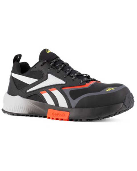 Reebok Men's Lavante Triail 2 Running Work Shoes - Composite Toe, Black, hi-res