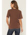 Image #4 - Shyanne Women's Cowboy Horse Short Sleeve Boyfriend Graphic Tee, Brown, hi-res