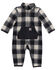 Image #1 - Carhartt Infant Boys' Plaid Print Long Sleeve Onesie, Black, hi-res