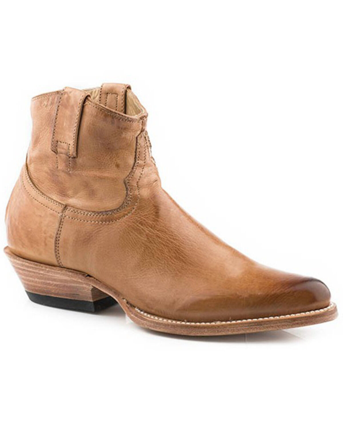 Image #1 - Stetson Women's Nellie Western Booties - Round Toe, Brown, hi-res