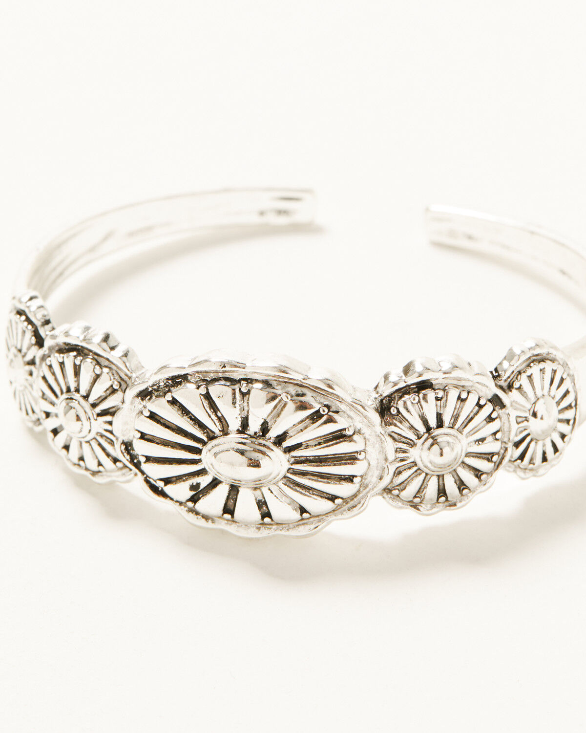 Image #3 - Shyanne Women's Western Cuff Mixed Media Bracelet Set - 4 Piece, Silver, hi-res