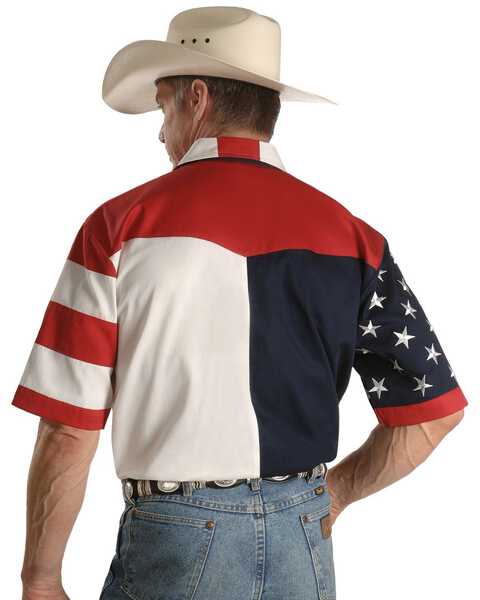 Rangewear by Scully USA Flag Western Shirt - Big & Tall, Multi, hi-res