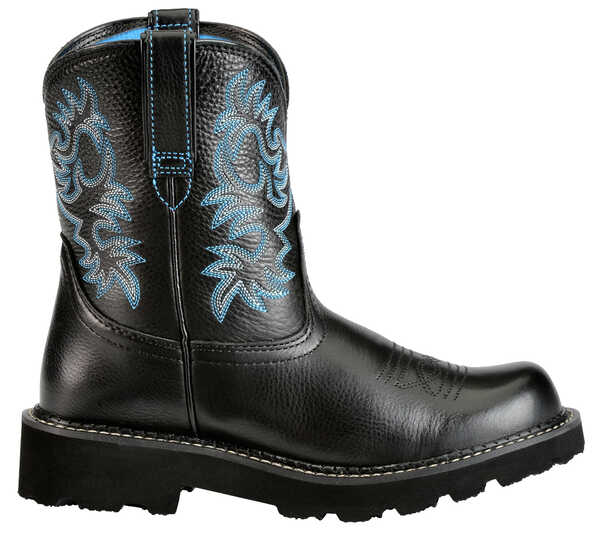 Image #2 - Ariat Women's Fatbaby Western Boots - Round Toe, Black, hi-res