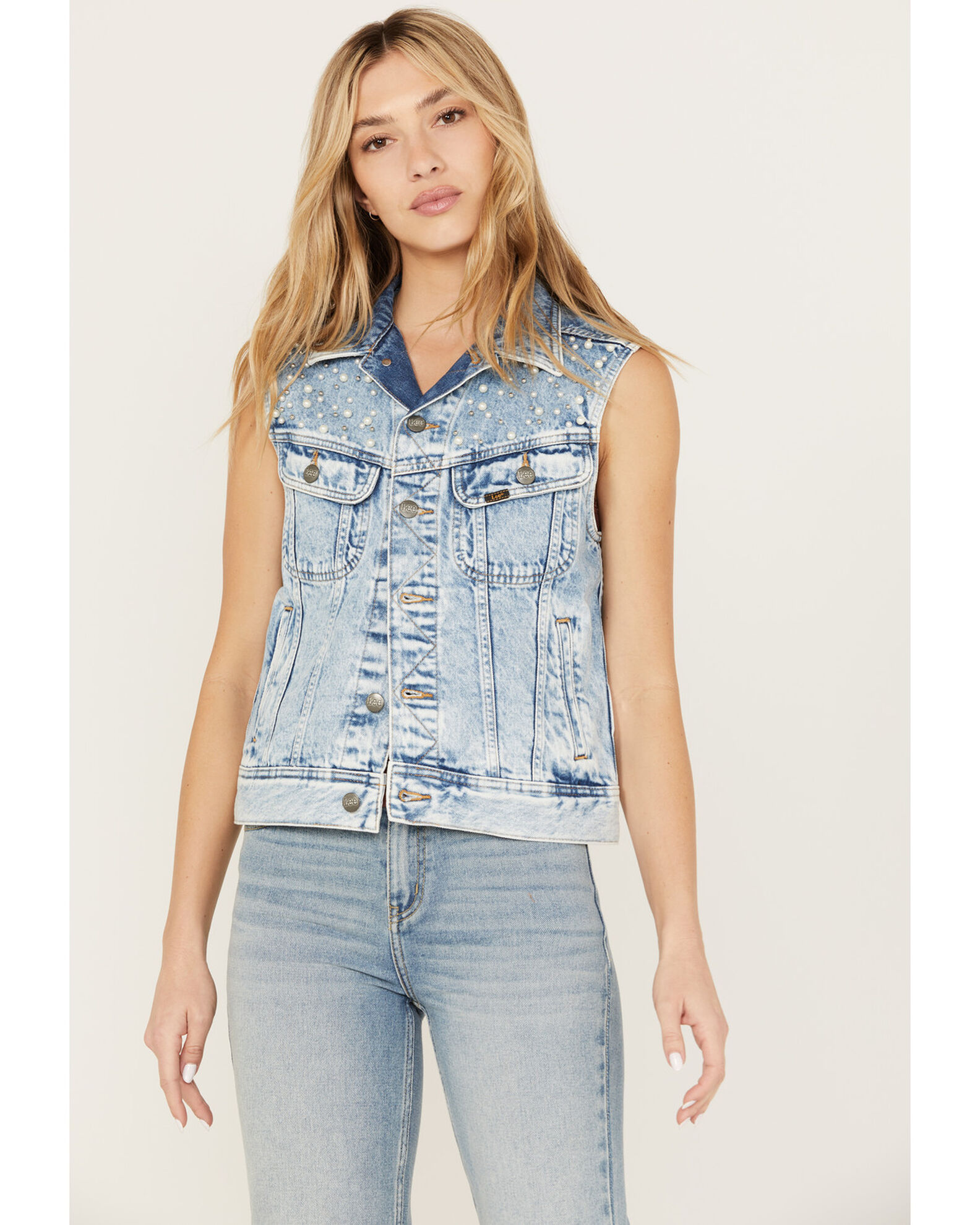 Acid wash vest online