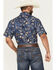 Image #4 - Pendleton Men's Laramie Floral Print Short Sleeve Snap Western Shirt, Navy, hi-res