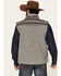 Image #4 - Hooey Men's Southwestern Print Yoke Softshell Vest, Grey, hi-res