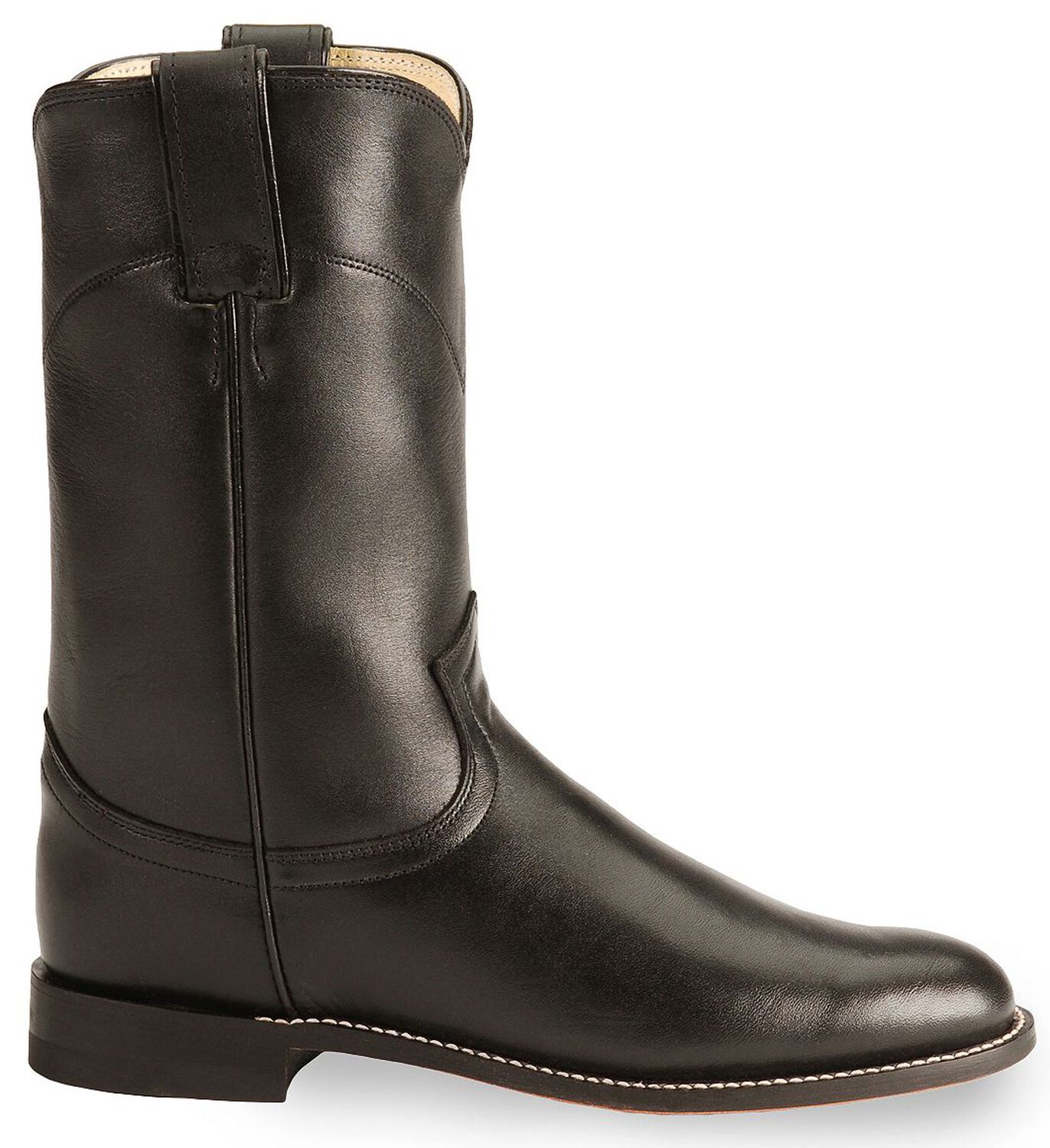 Image #2 - Justin Women's Original Black Roper Boots - Round Toe, , hi-res