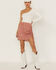 Moa Moa Women's Floral Cinch Side Skirt, Rust Copper, hi-res