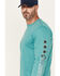 Image #4 - Cody James Men's FR Authentic Long Sleeve Graphic Work T-Shirt, Green, hi-res