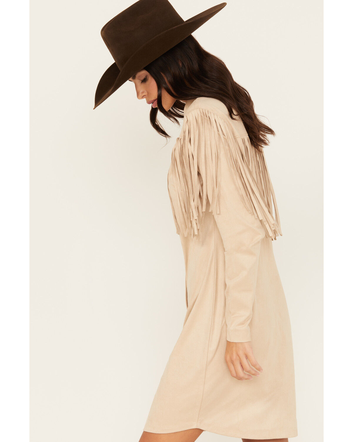 Image #2 - Idyllwind Women's Jonquil Faux Suede Shirt Dress, , hi-res