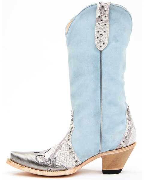 Image #4 - Idyllwind Women's Leap Western Boots - Snip Toe, Blue, hi-res