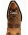 Image #6 - Old Gringo Women's Cavalier Skull & Floral Burnished Tall Western Leather Boots - Snip Toe, Beige/khaki, hi-res