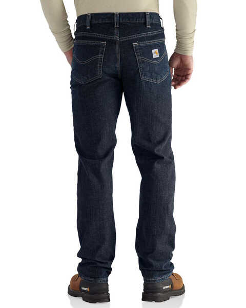 Image #4 - Carhartt Men's FR RuggedFlex Traditional Fit Jeans, Indigo, hi-res
